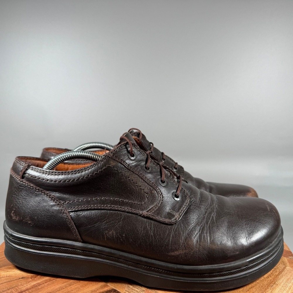 Footprints by Birkenstock Mens Dark Brown Leather Derby Shoes‎ Size 45 12
